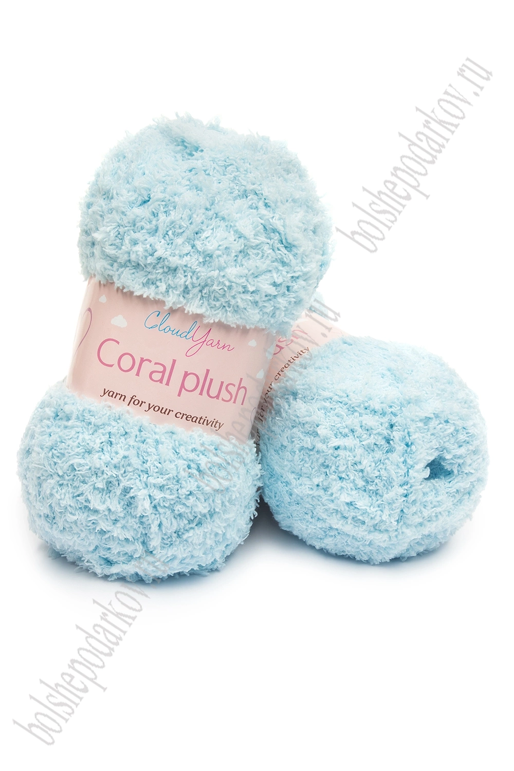 Пряжа "Coral plush" 100 гр (5 шт) SF-7843, голубой