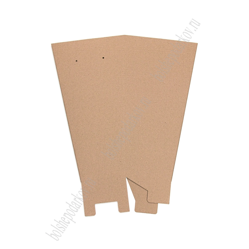 Коробка переноска для цветов Long M (без дна) 15*25*47 см, крафт