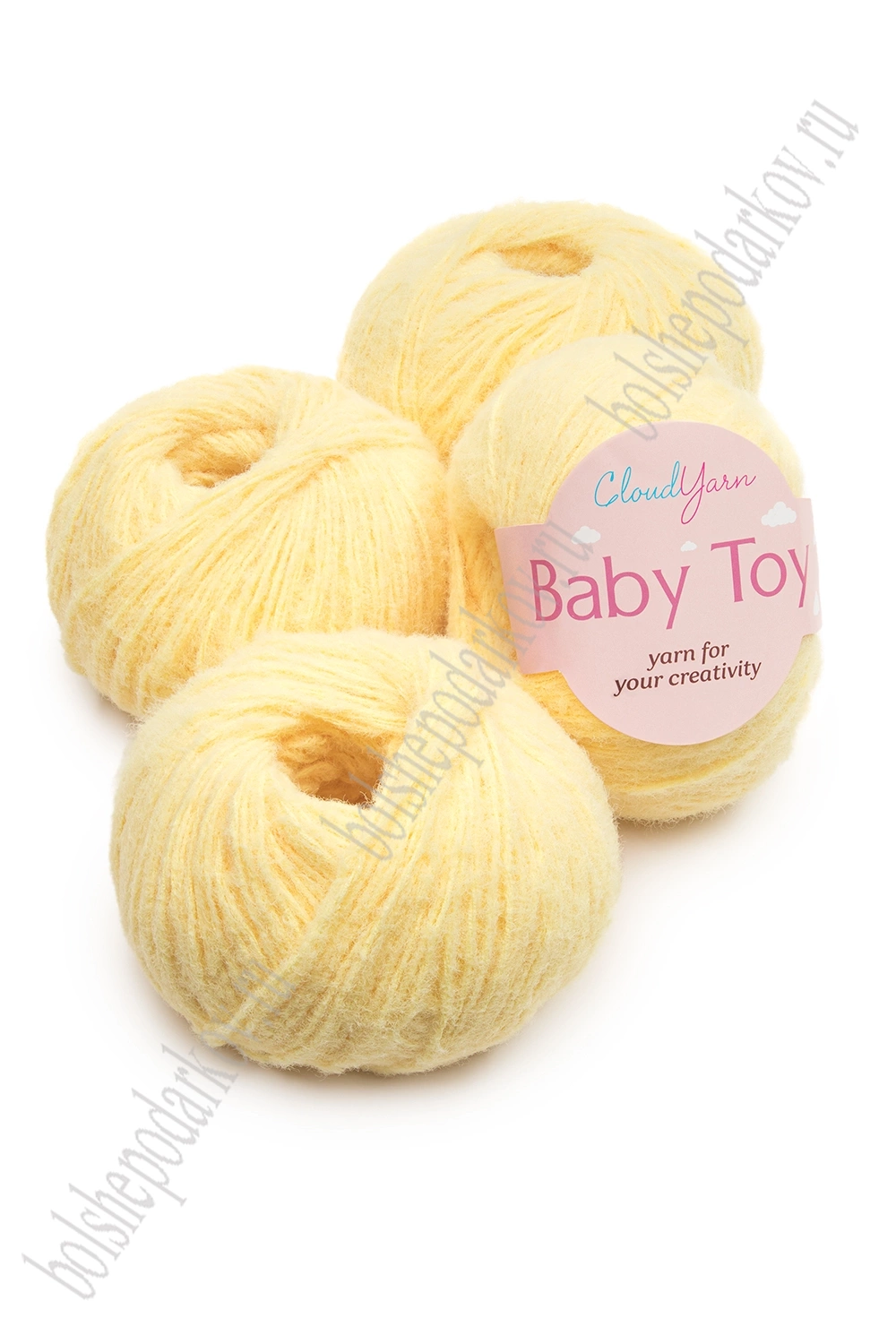 Пряжа "Baby Toy" 40 гр (10 шт) SF-7842, желтый
