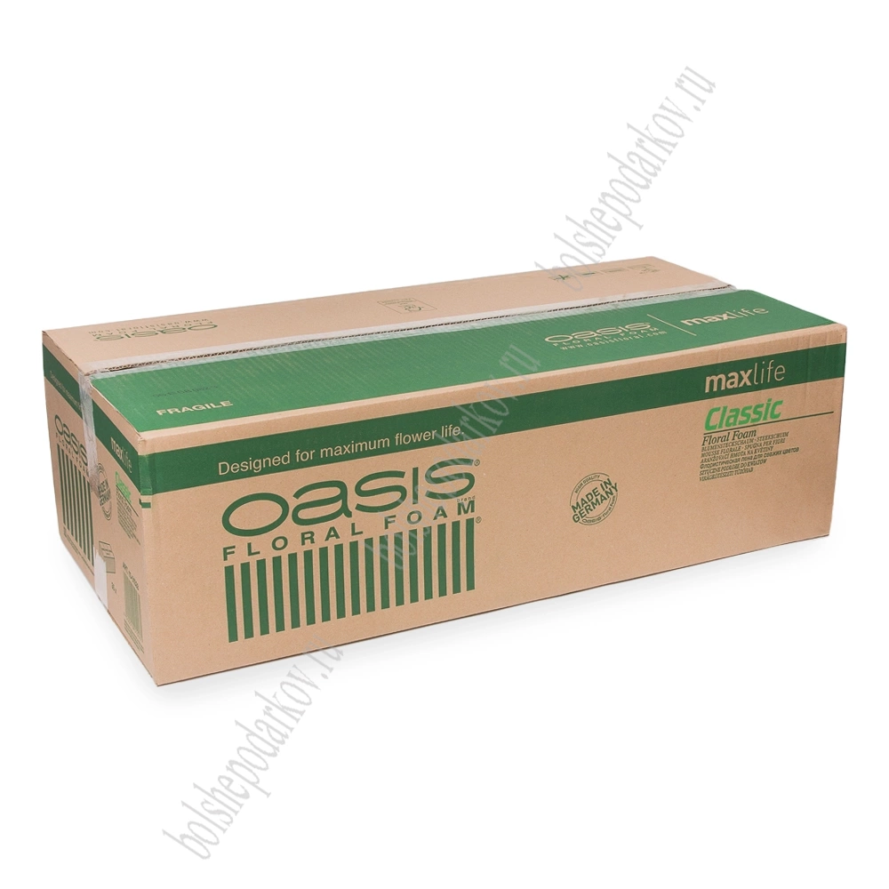 Флористическая пена "Oasis Classic Fresh Floral" 23*11*7,5 см (35 шт)
