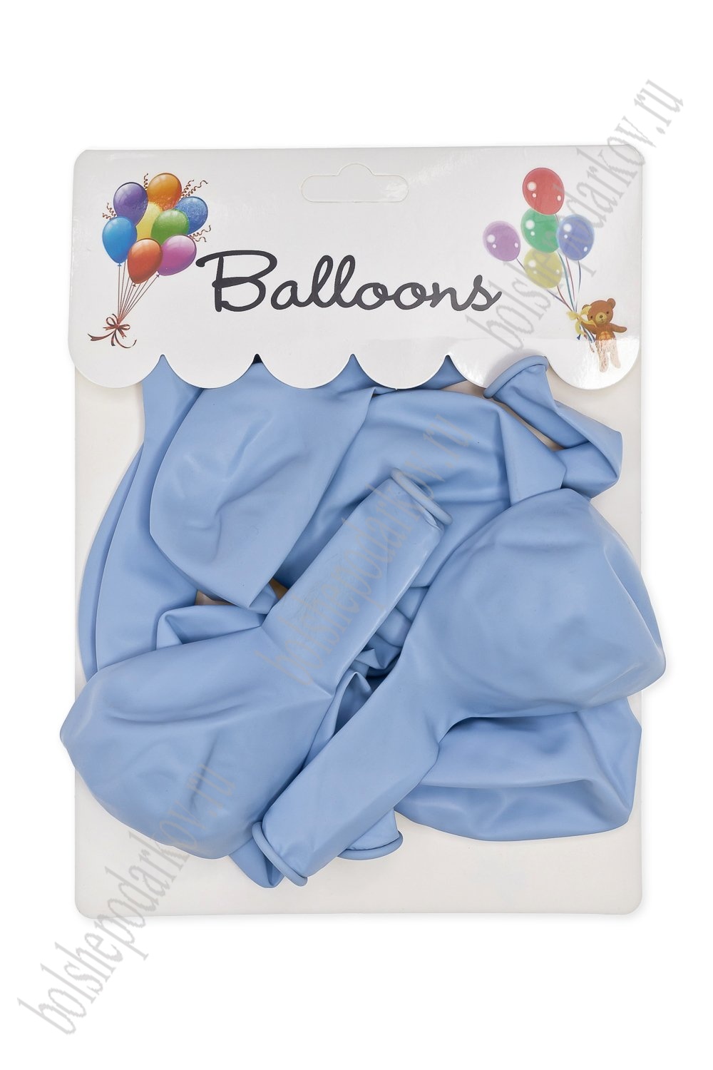 Шарики воздушные 12 дюймов (12 шт) SF-7835, голубой