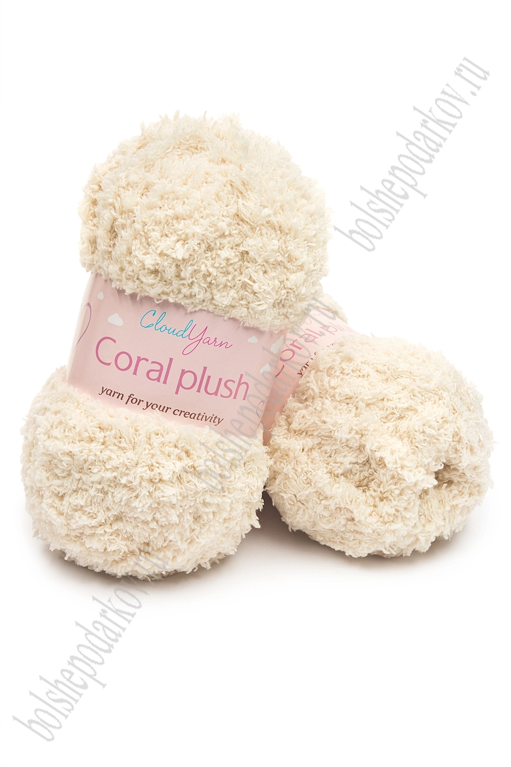 Пряжа "Coral plush" 100 гр (5 шт) SF-7843, бежевый