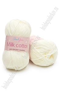Пряжа "Milk cotton" 50 гр (10 шт) SF-7848, айвори