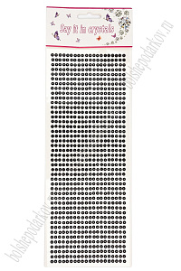 Стразы декоративные 4 мм (880 шт) SF-7358, черный