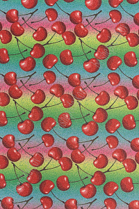 Кожзам с блестками "Вишенки" А4 (5 листов) SF-5979, №4